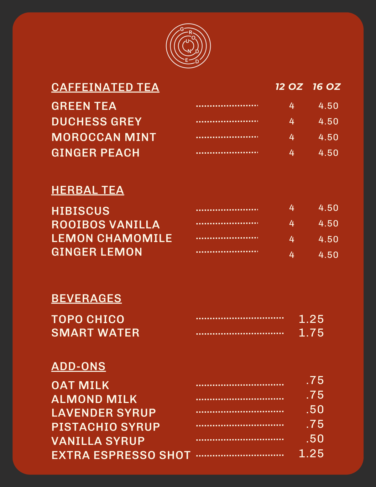 Cafe – Grounded